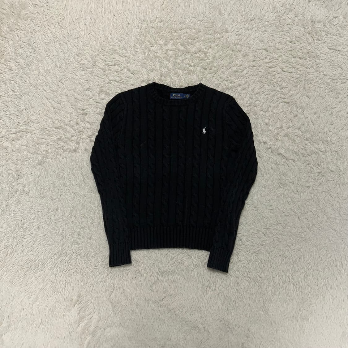 Polo Ralph Lauren Black Cable Knit 상품이미지4