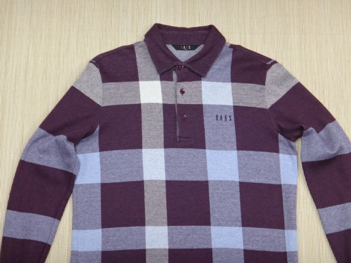 (95) 닥스 골프 남성 빅체크 카라 긴팔 티셔츠 상품이미지3