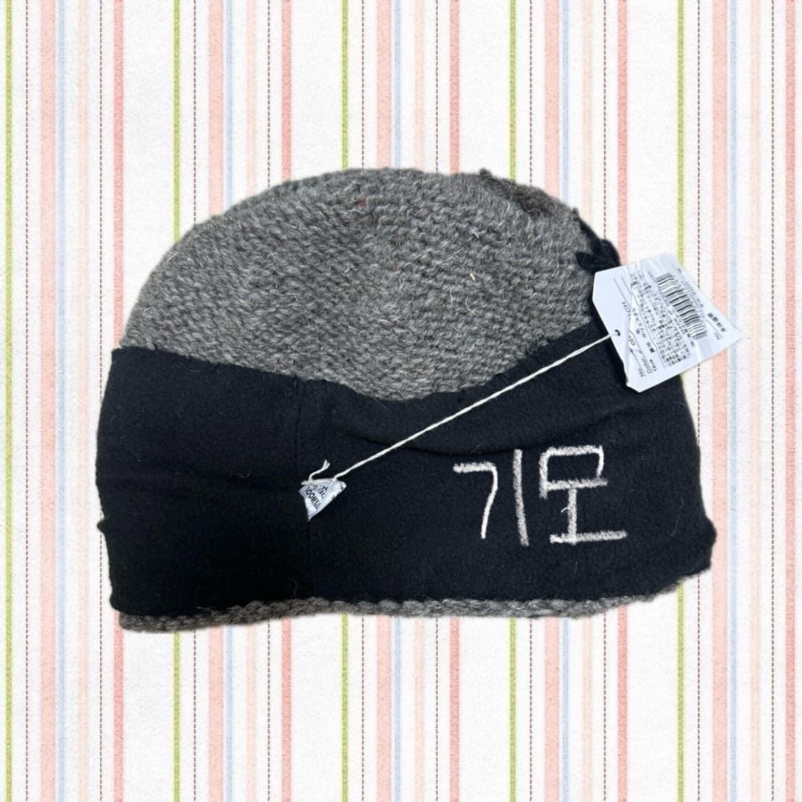 빈티지 니트 플라워 꽃 비니 상품이미지3