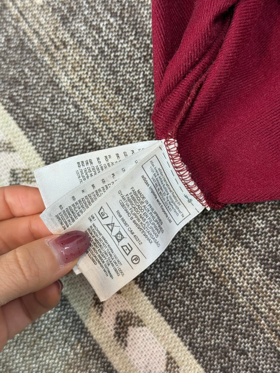 아디다스 구파이어버드 트랙탑 버건디 XL (희귀) 상품이미지8