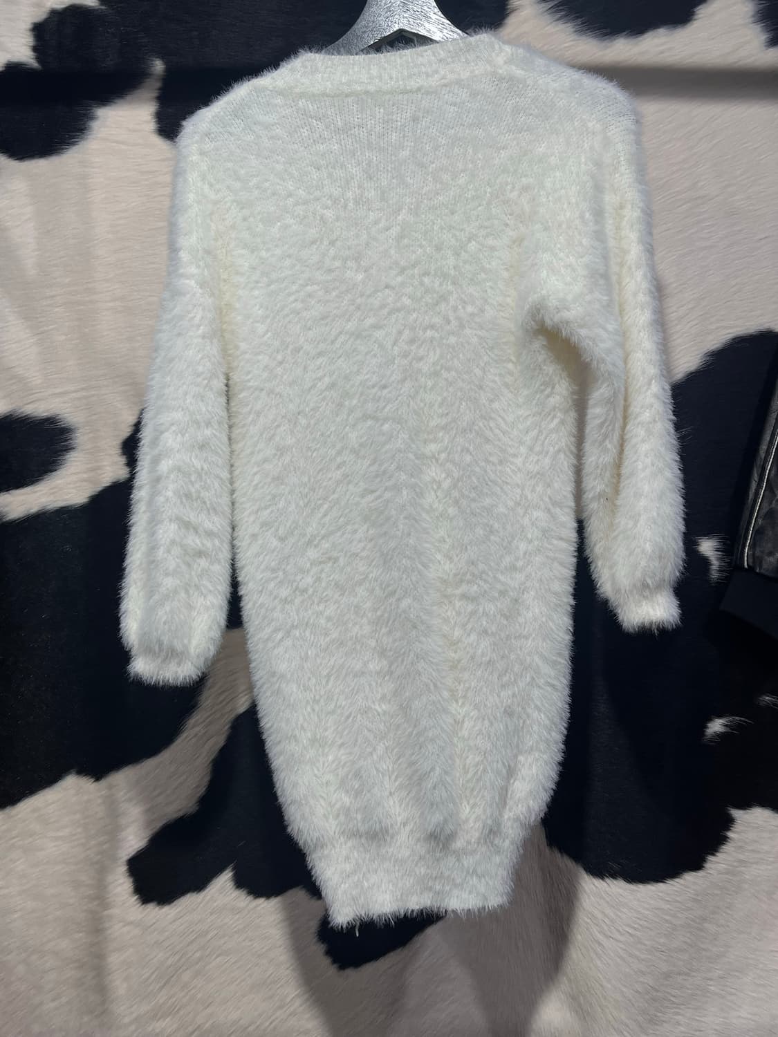 모헤어 화이트 니트 원피스 상품이미지5