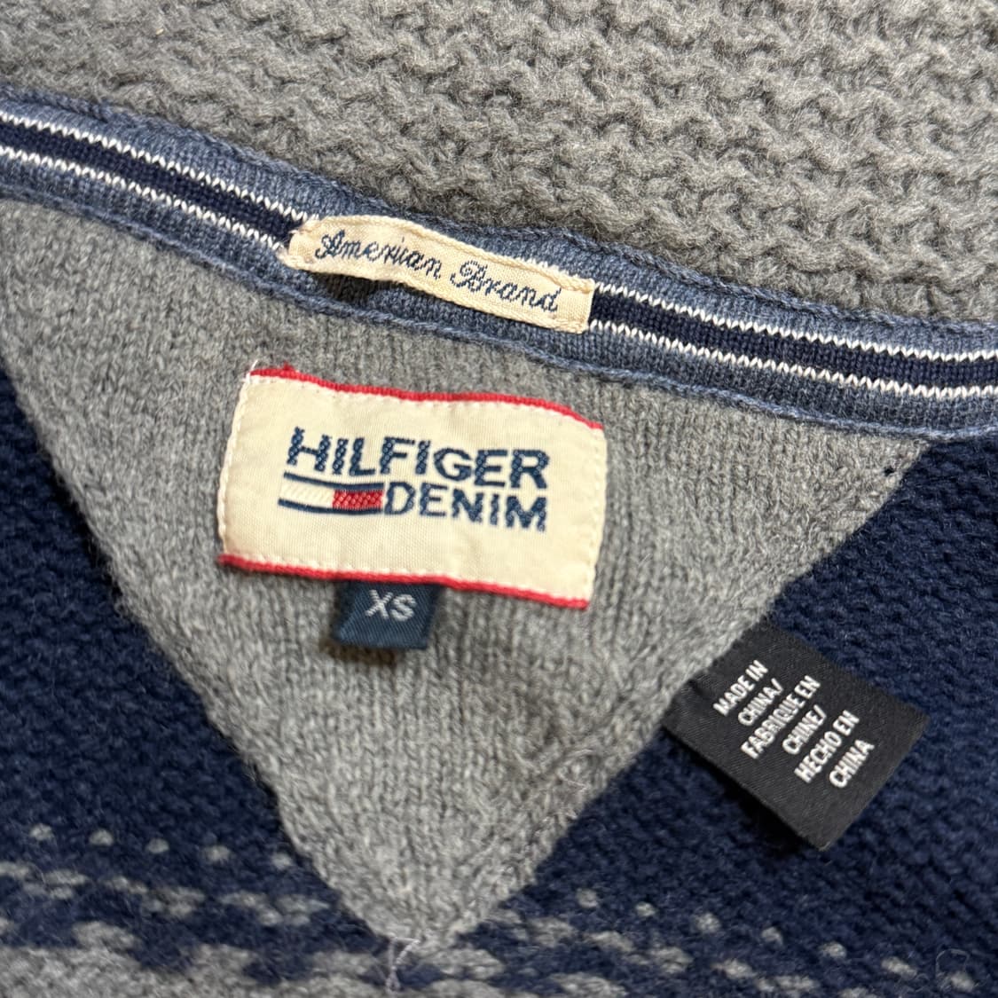 [XS] 타미힐피거 엘보우 패치 니트 가디건 상품이미지3