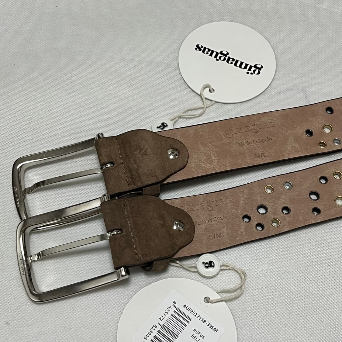 [S/M,M/L]기마구아스 Rufus Belt 루퍼스 벨트/브라운 상품이미지2