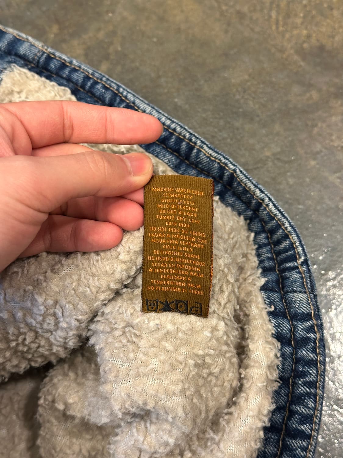 90s Wrangler Hero 랭글러 히어로 데님 쉐르파 베스트 상품이미지7