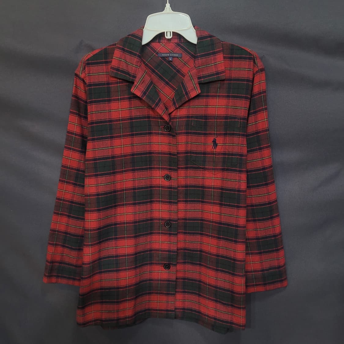 Ralph Lauren 랄프로렌 자수로고 체크 잠옷 세트 상품이미지1