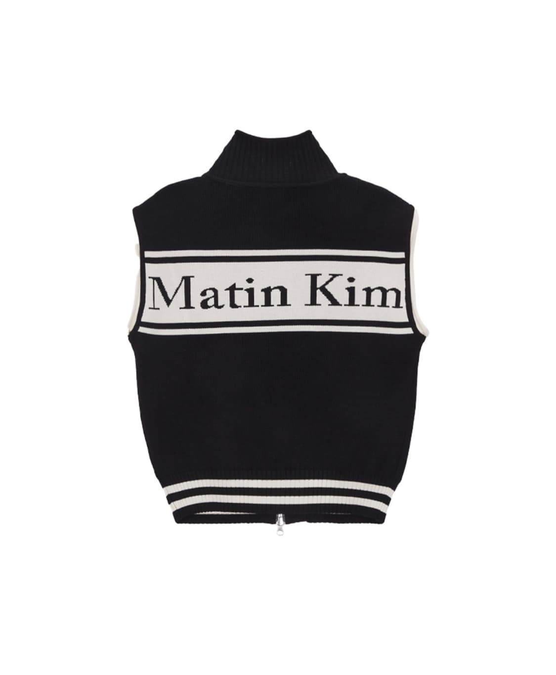 마뗑킴 spell point stripe knit vest 상품이미지1