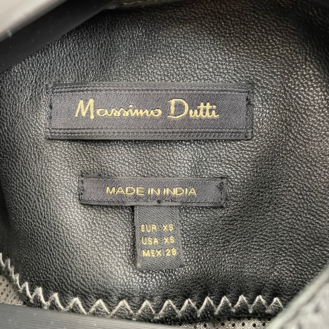 마시모두띠 블랙 가죽 라이더 자켓 상품이미지6