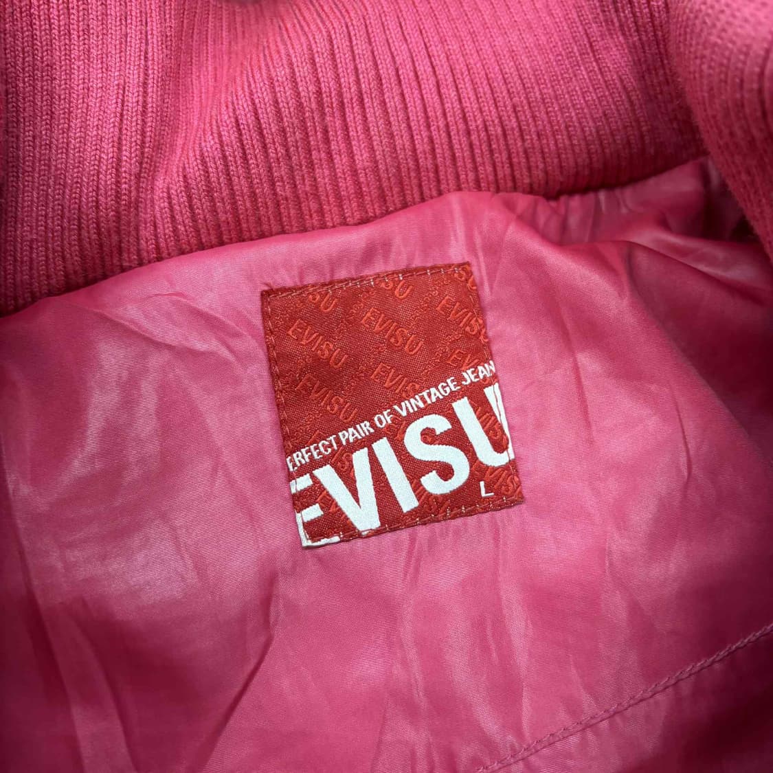 EVISU 에비수 y2k 후드퍼 걸즈 패딩 자켓 점퍼(L) 상품이미지4