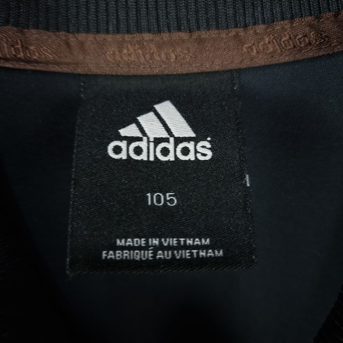 [아디다스] 빅로고 프린팅 올블랙 사틴 져지 트랙탑 자켓 M19589 상품이미지7