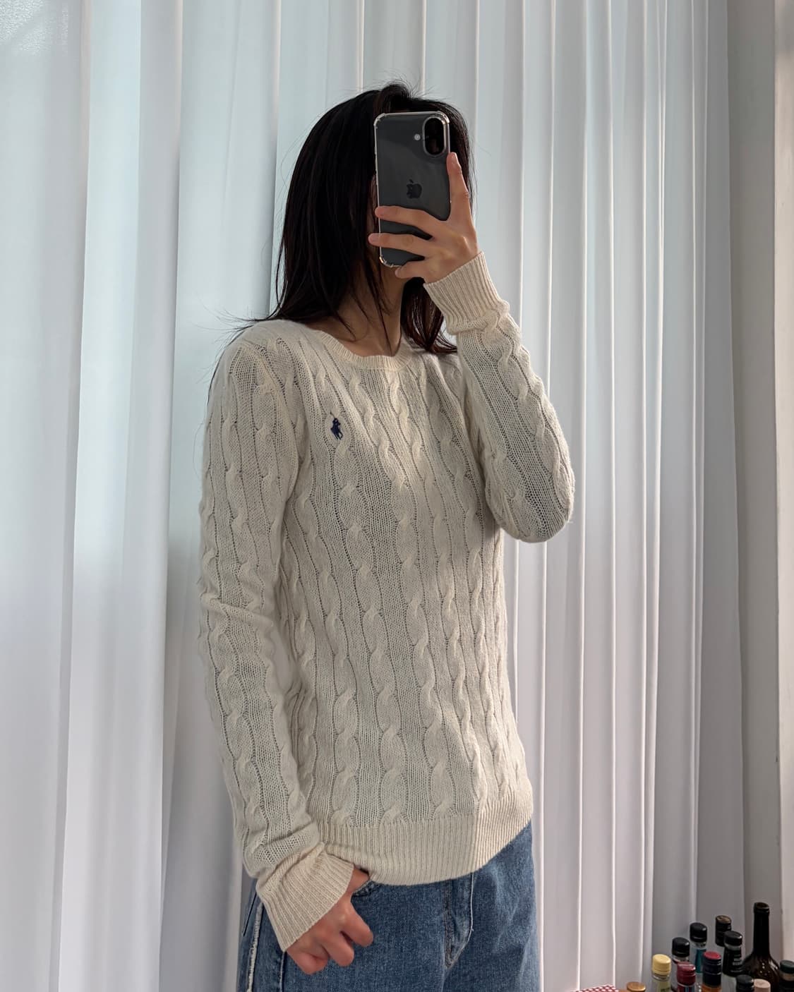 [XS]폴로 랄프로렌 캐시미어 혼방 케이블 니트 상품이미지3