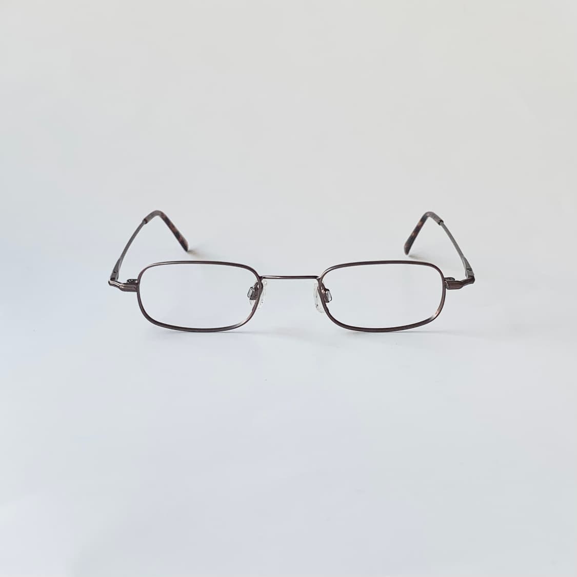 2450 데드스탁 슬림 소형 남녀공용 사각 건메탈 호피 미니멀 프레임 빈 상품이미지1