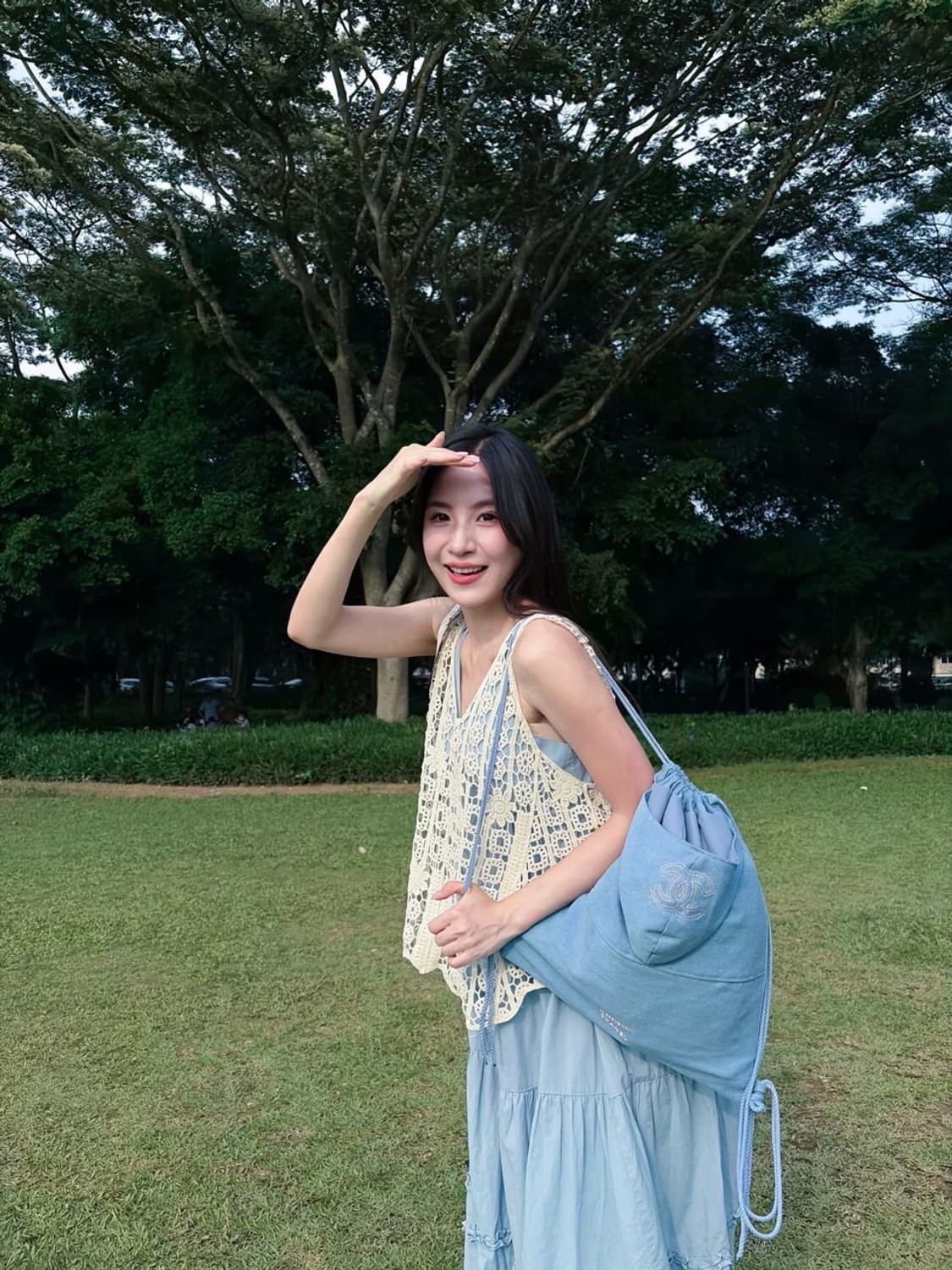 샤넬뷰티  데님컬렉션 드로스트링 복조리형 백팩 상품이미지9