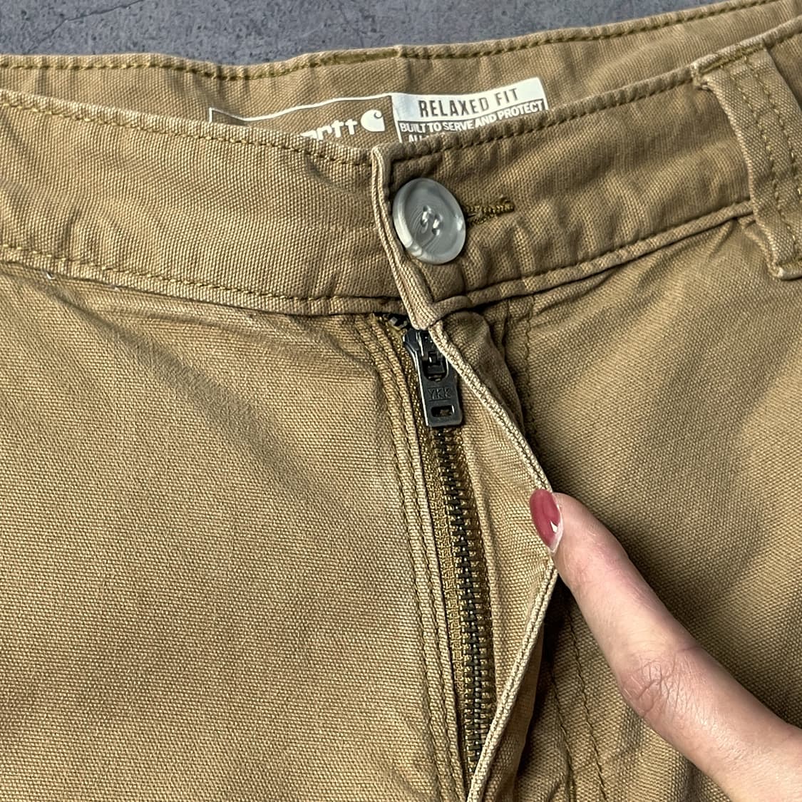 CARHARTT 칼하트BN2802 카멜 더블니 워크팬츠 A01115 상품이미지3