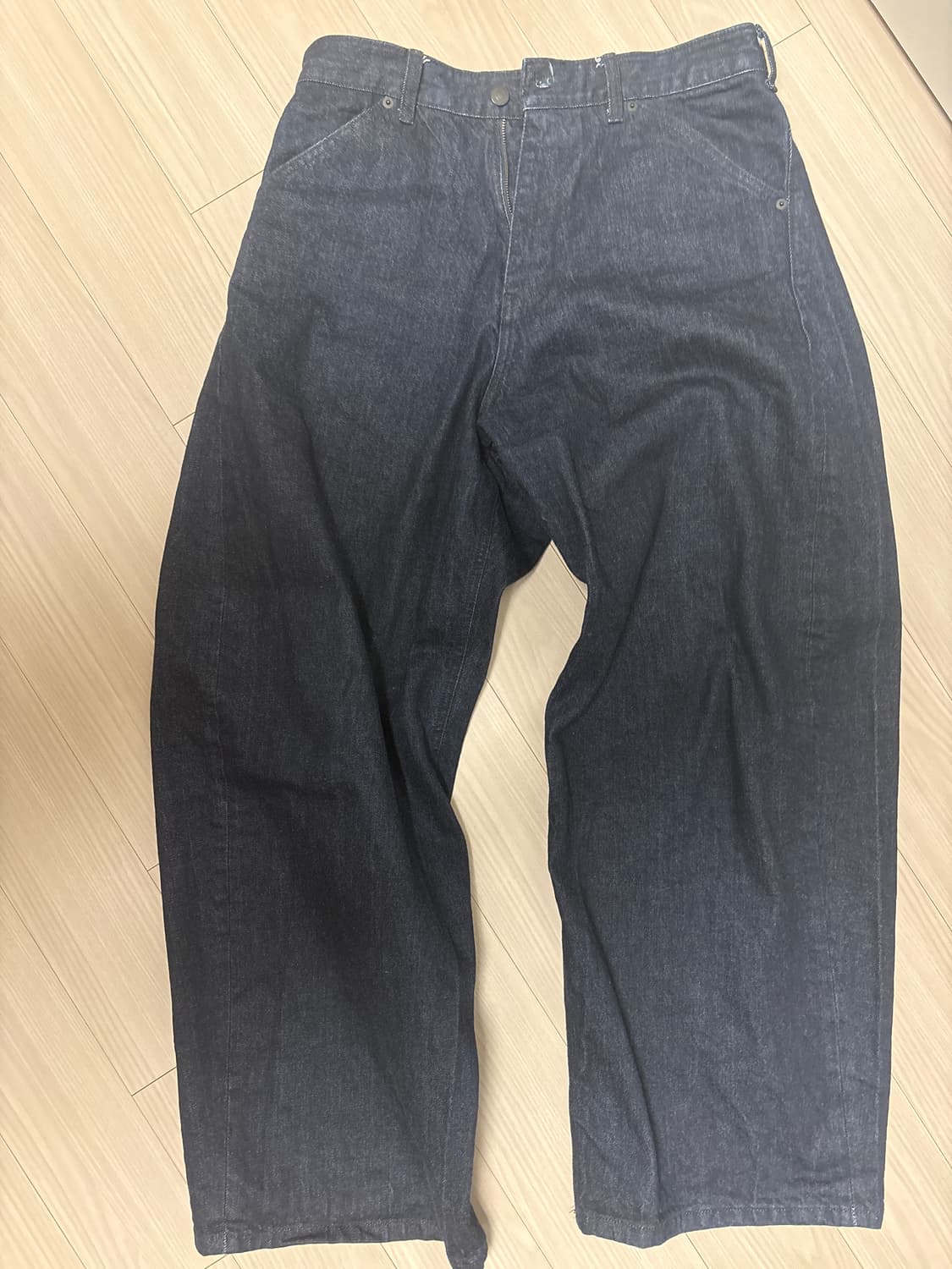 해칭룸 와이드 커브진 인디고 4사이즈 상품이미지1