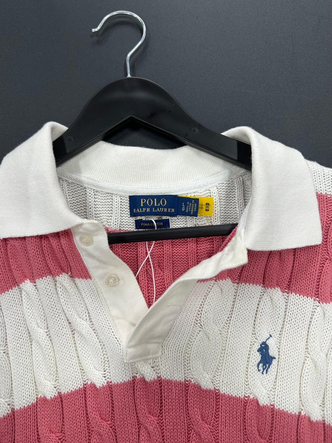 폴로랄프로렌 스트라이프 케이블 PK 반팔니트  상품이미지5