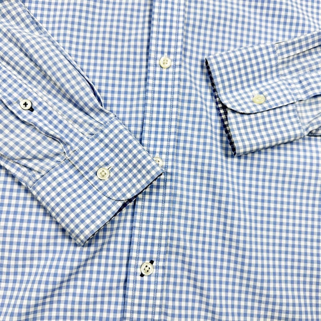 타미힐피거 플래그 스카이블루 체크셔츠 (S) 상품이미지4