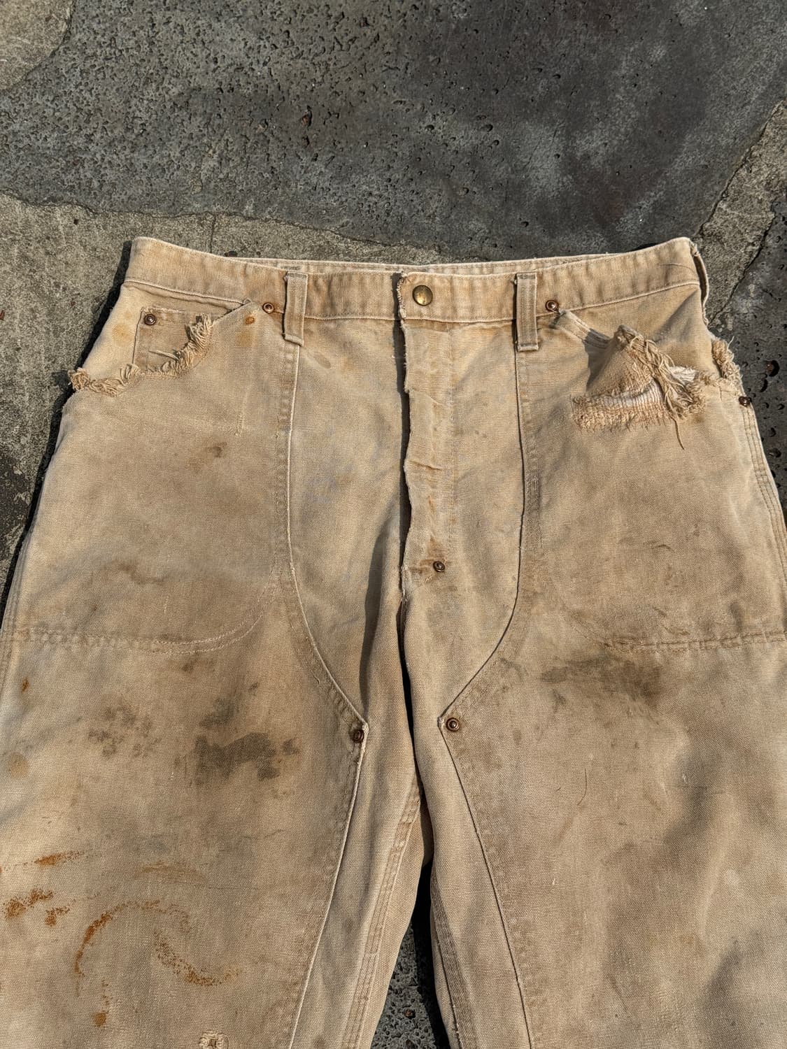 60s 빈티지 보로 칼하트 더블니 팬츠 상품이미지3