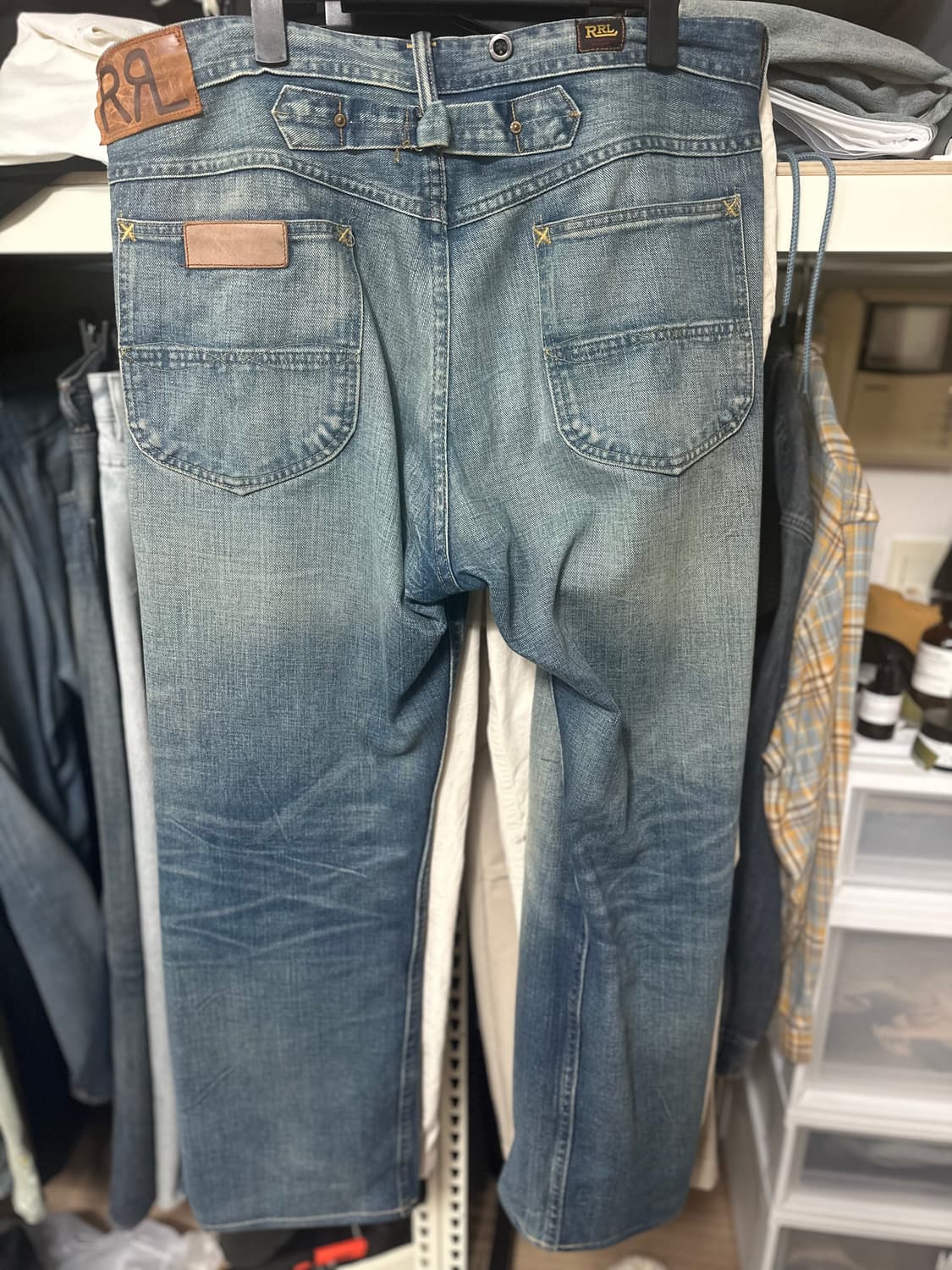 RRL 빈티지 파이브포켓 풀러턴 리페어 진 34 상품이미지5
