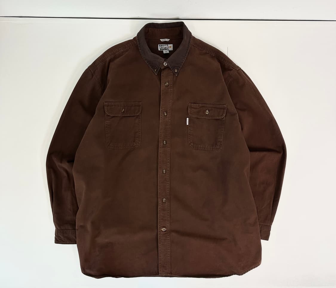 칼하트 헤비코튼 투톤카라 워크셔츠 3XL 상품이미지1