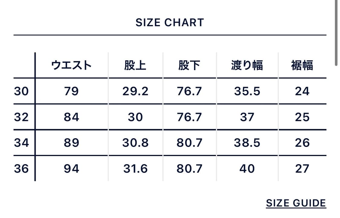 나나미카 셀비지 데님 빈티지 인디고 36 상품이미지8