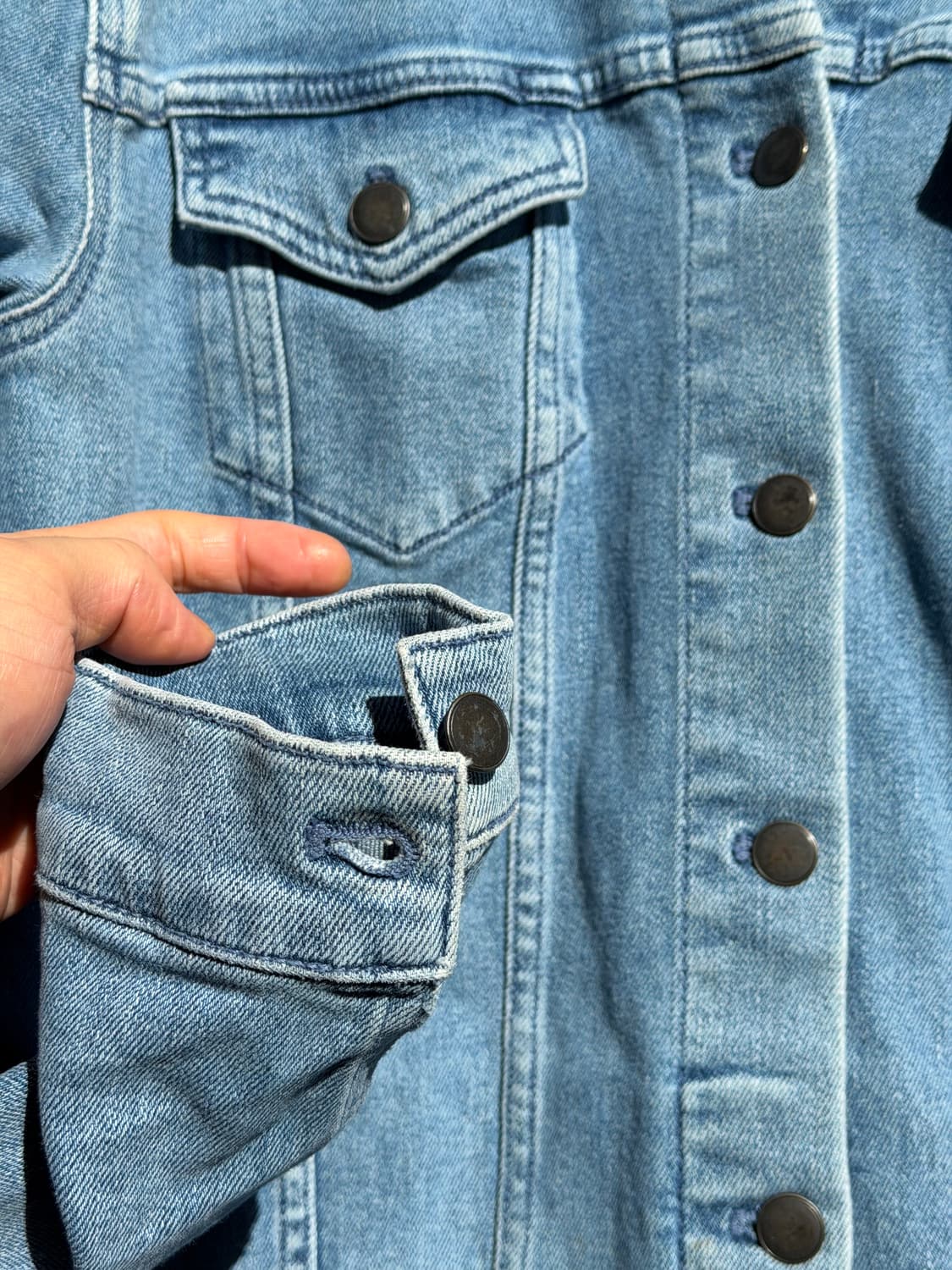 Theory 연청 데님 트러커 자켓 S 상품이미지5