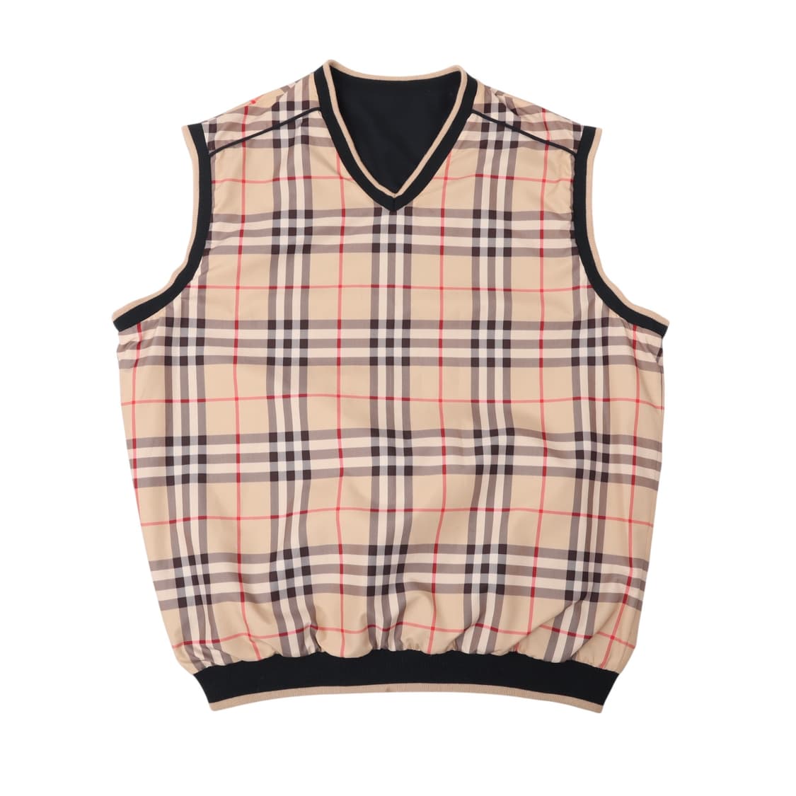 버버리 리버시블 노바체크 나일론 베스트 상품이미지1