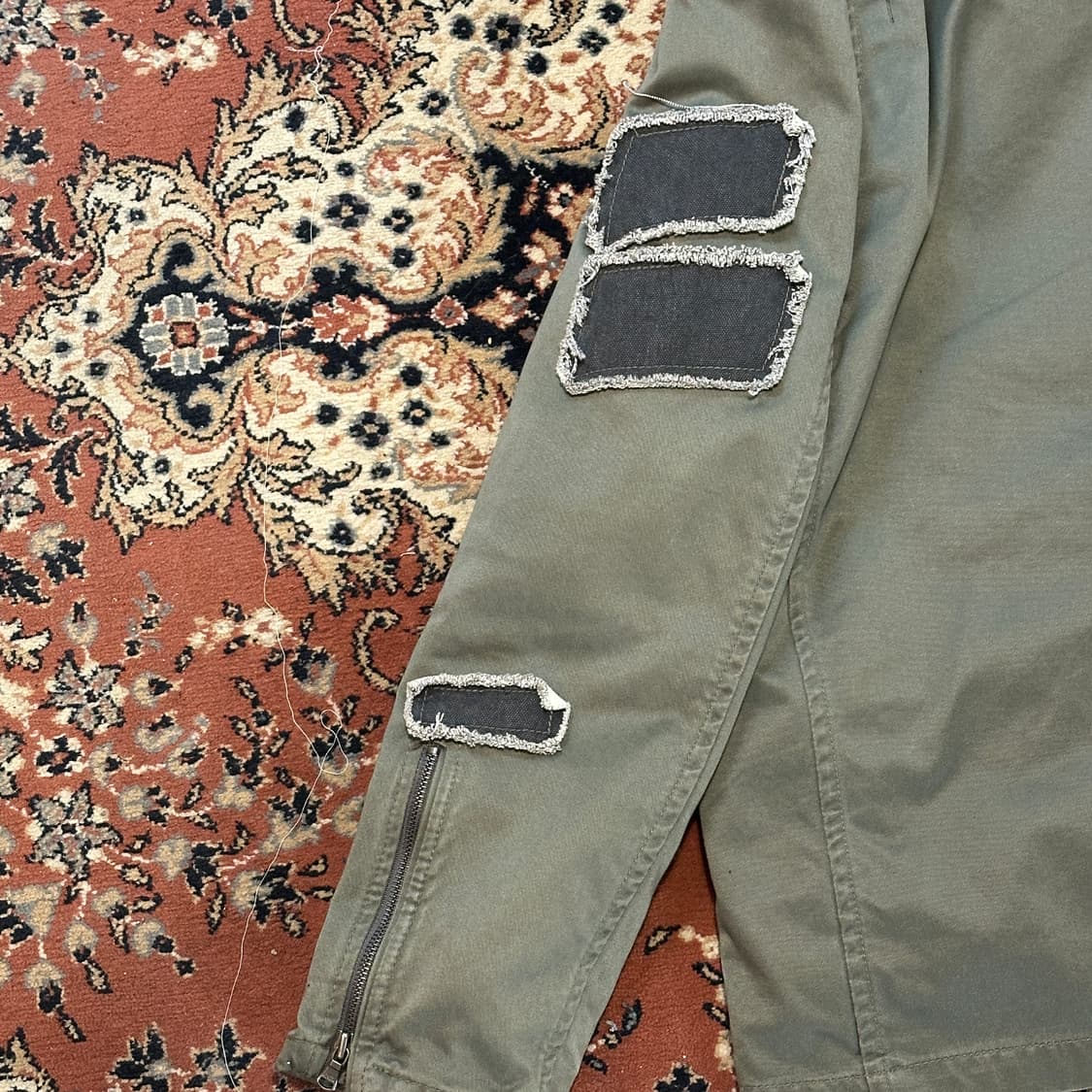 코데즈 컴바인 코튼 라이더자켓 (L/100) 더블카라 야상 상품이미지6