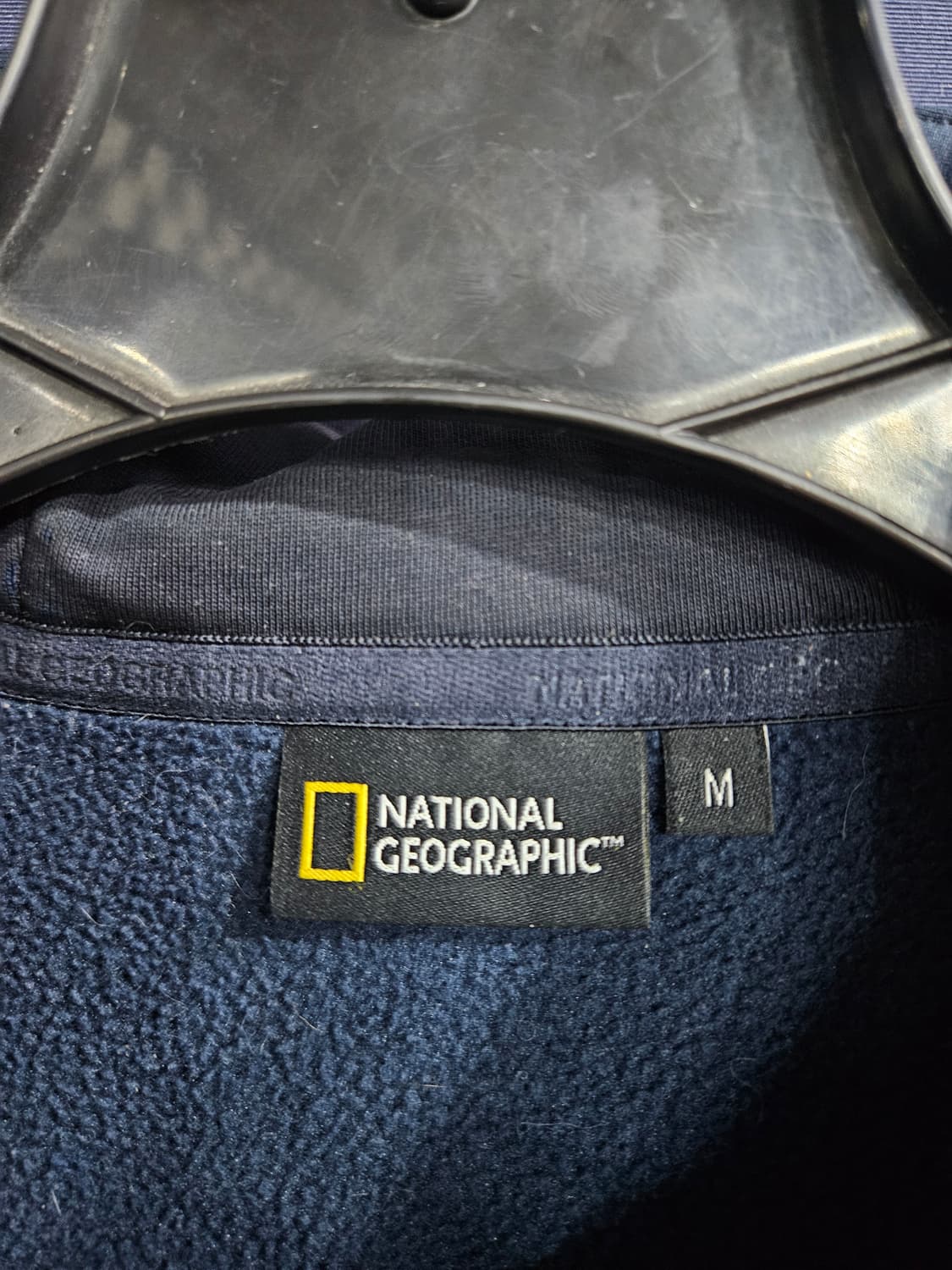 내셔널지오그래픽 네이비 남성 95 기모 후드집업  상품이미지3