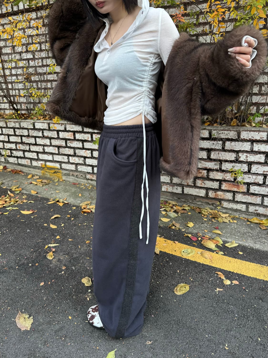 블랙업 퍼 후드점퍼 상품이미지2