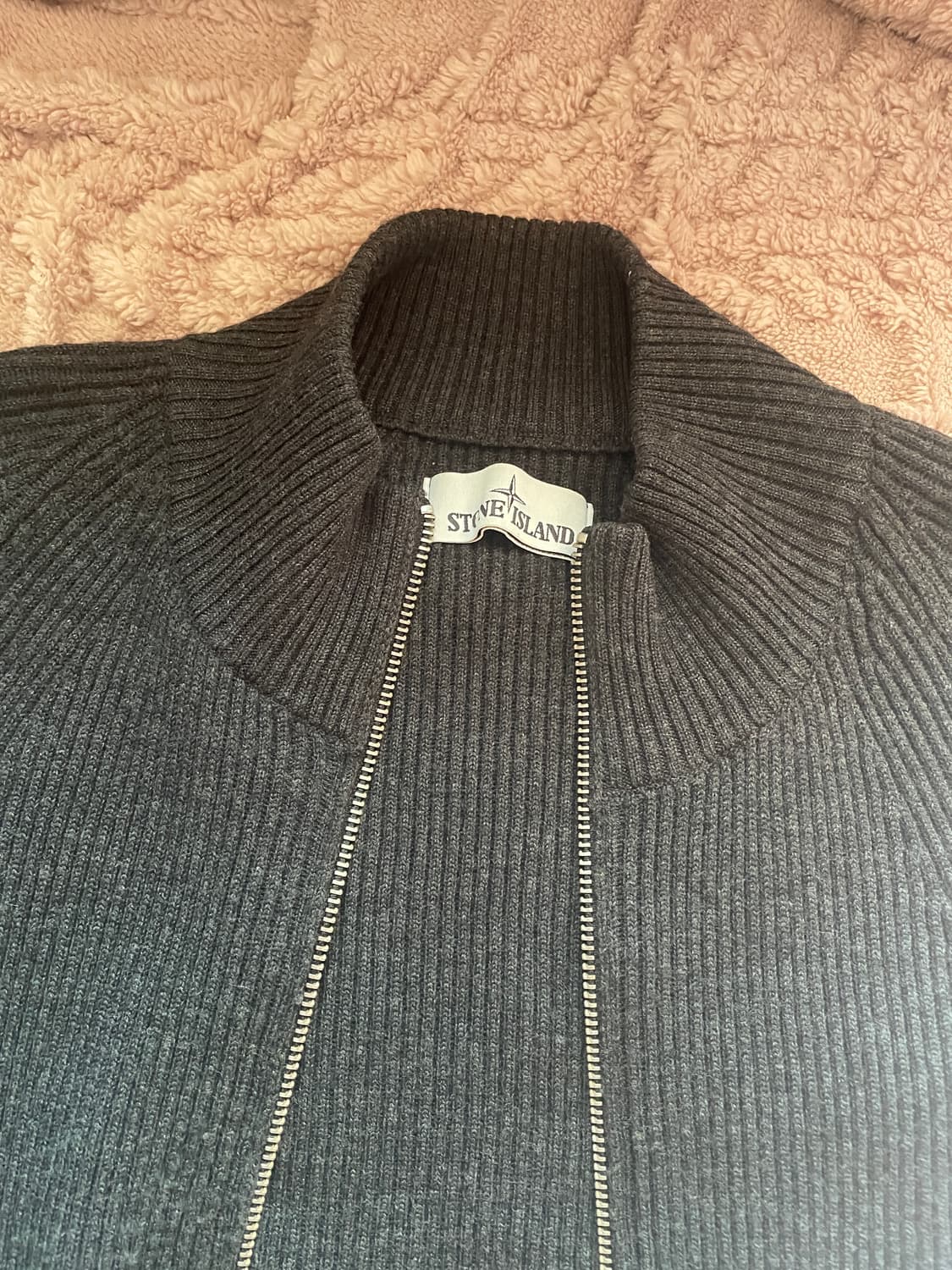 스톤아일랜드 투웨이 니트 후드집업 블랙M 상품이미지3