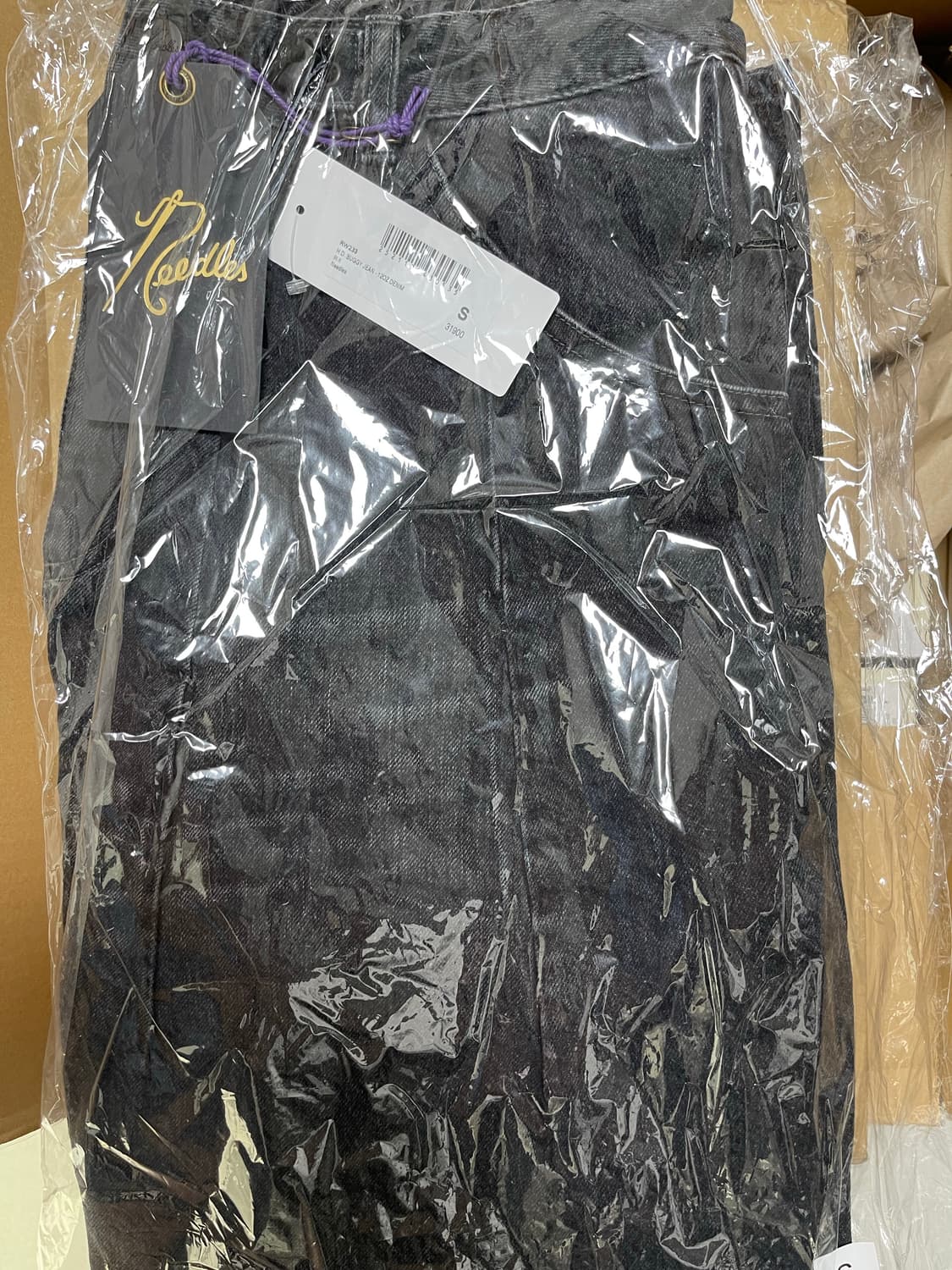 [S] 니들스 HD 버기핏 데님 팬츠 블랙 상품이미지2