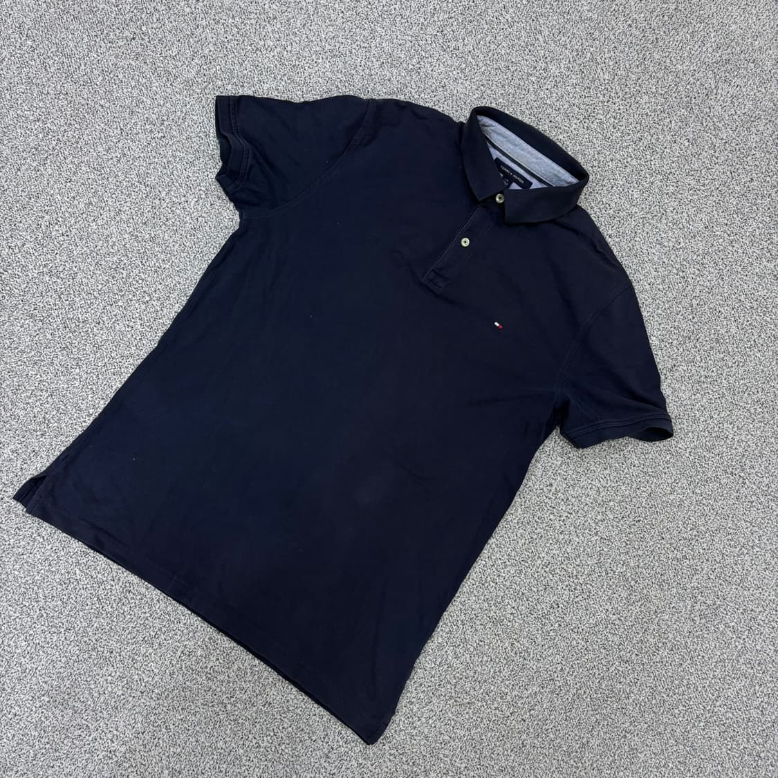 L 타미힐피거 남성 슬림핏 반팔티 카라티 0420J 상품이미지1