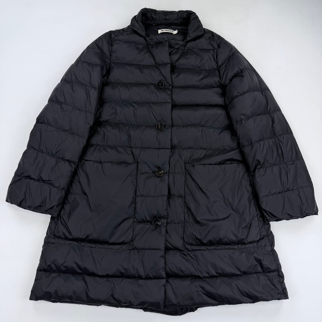 질샌더 블랙 다운 경량패딩 코트 38 상품이미지1