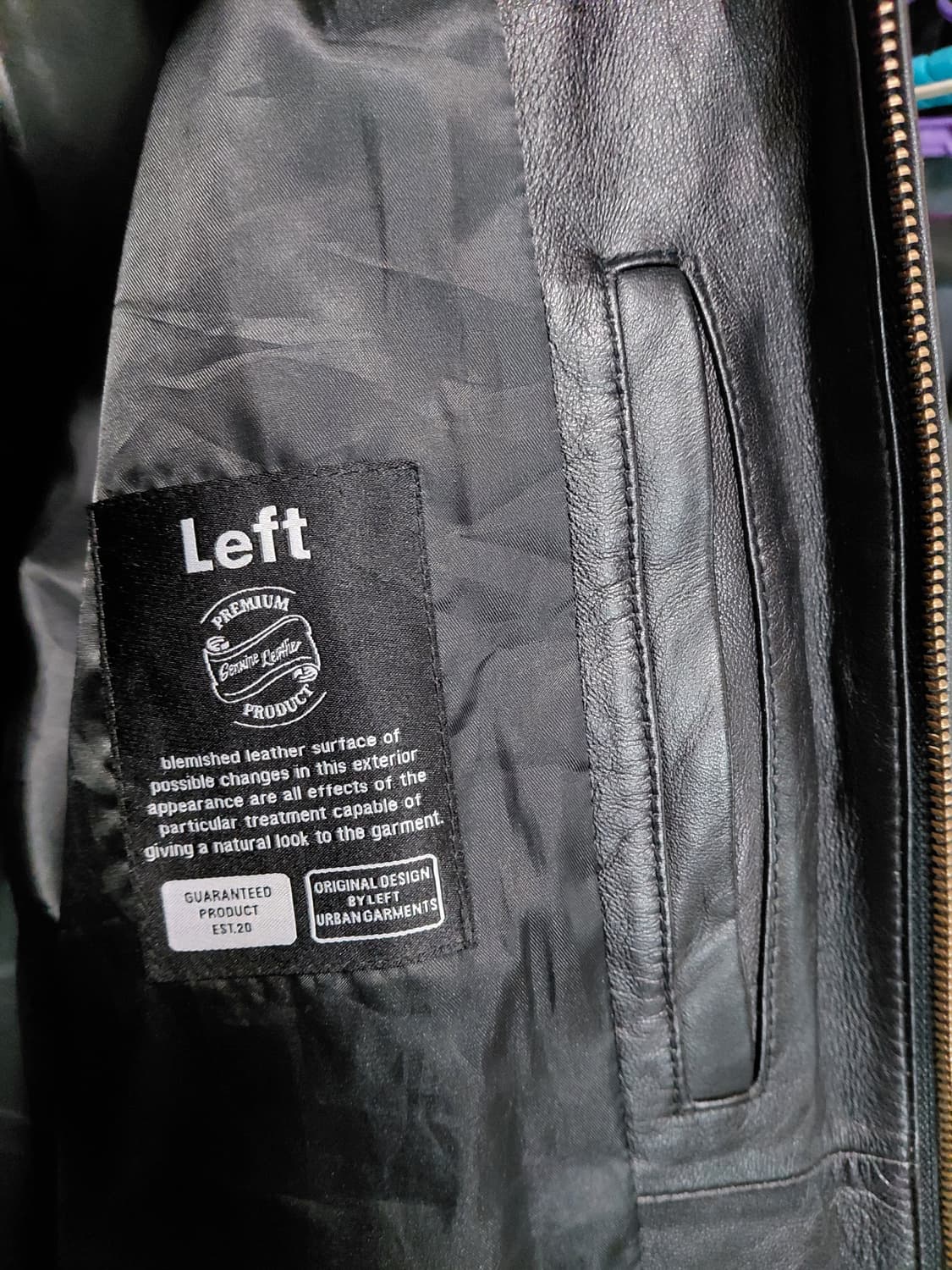 [레프트서울]양가죽 점퍼 L(105)사이즈  상품이미지5