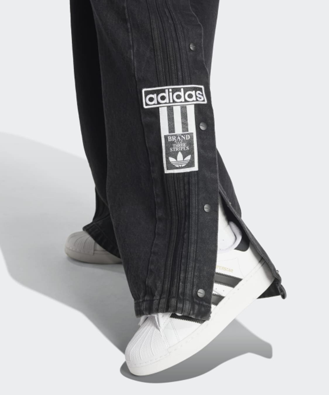 아디다스 블랙 데님 팬츠 상품이미지1