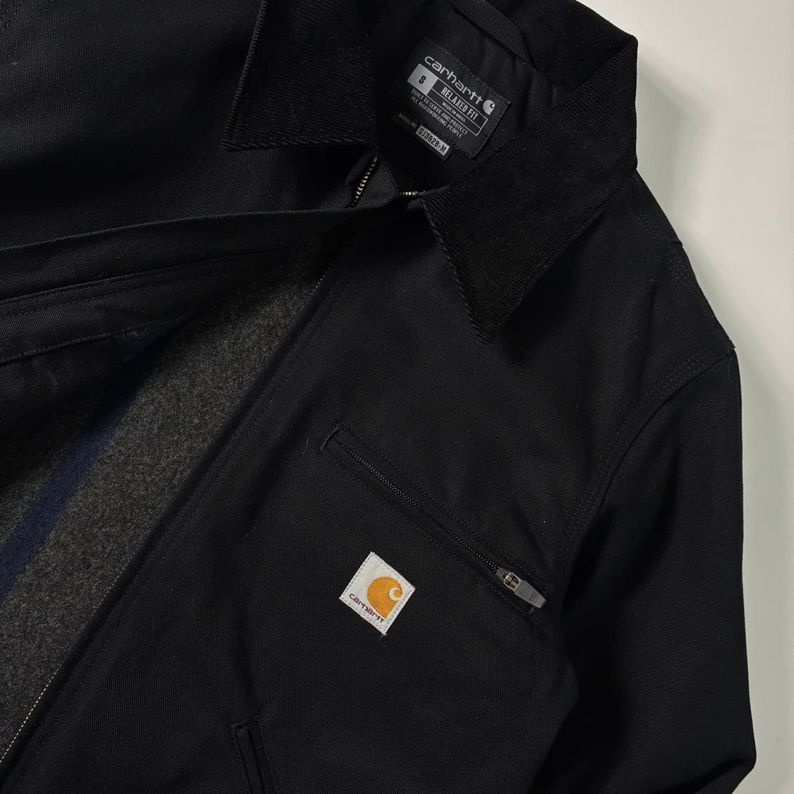 Carhartt  칼하트 디어본 캔버스 디트로이트 블랙 자켓  상품이미지4