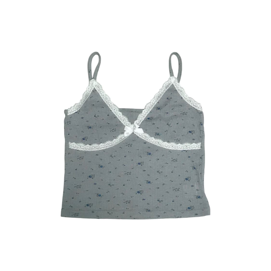 빈티지 레이스 리본 디테일 아일렛 슬리브리스 상품이미지2