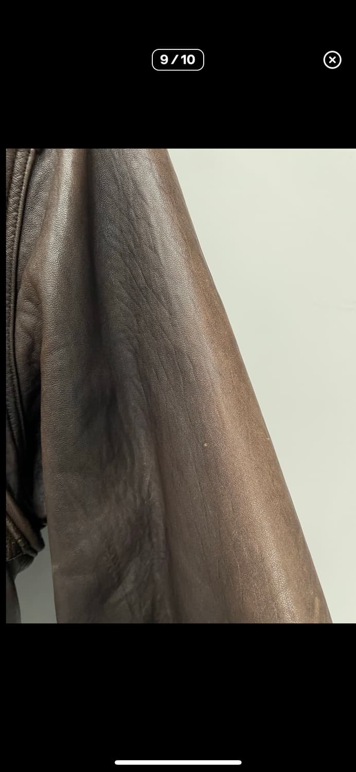 빈티지 덴폴 브라운 레더 자켓 A2835 상품이미지9