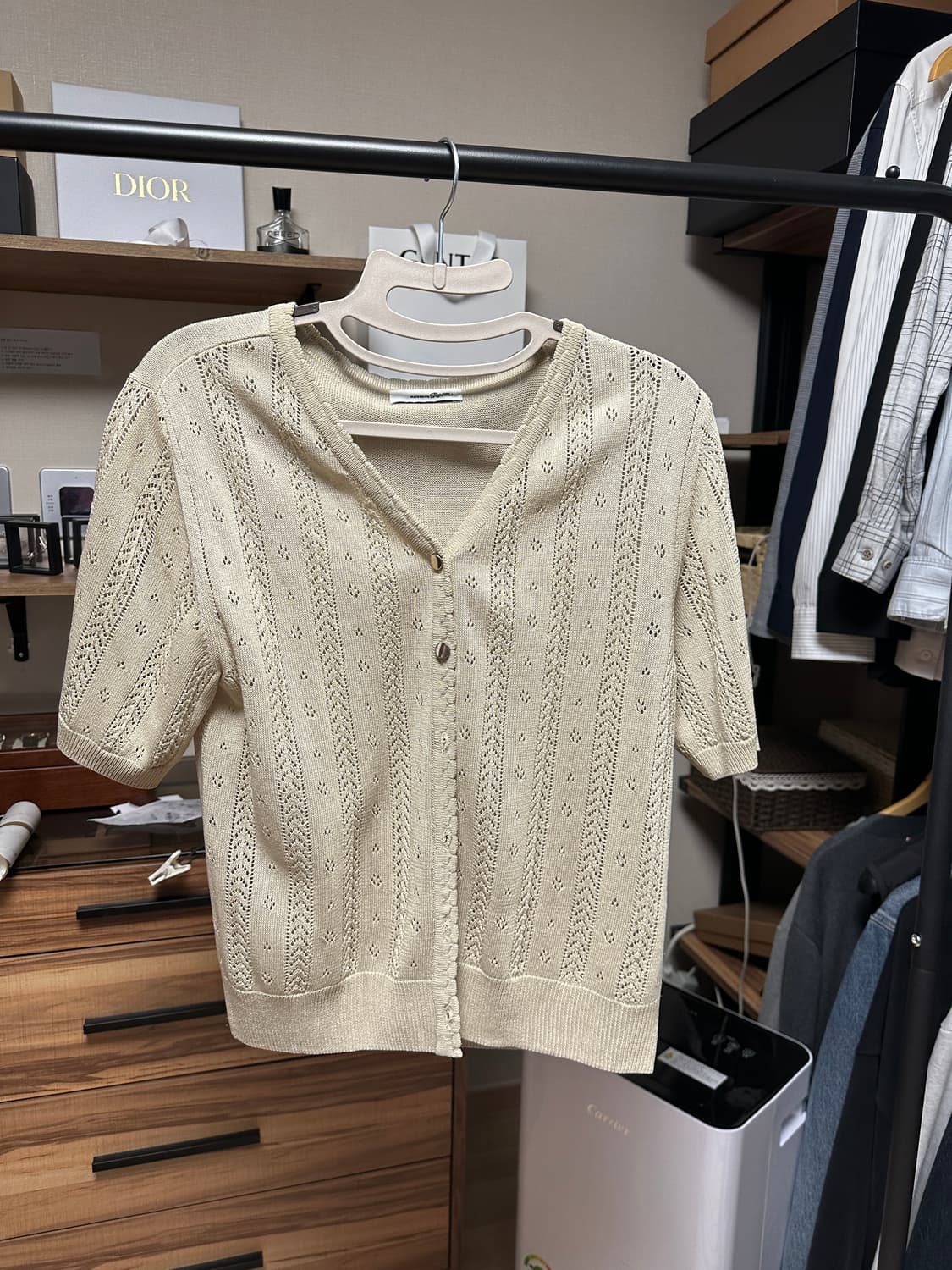 로엠 스카시 반팔 가디건 베이지(M)    상품이미지7