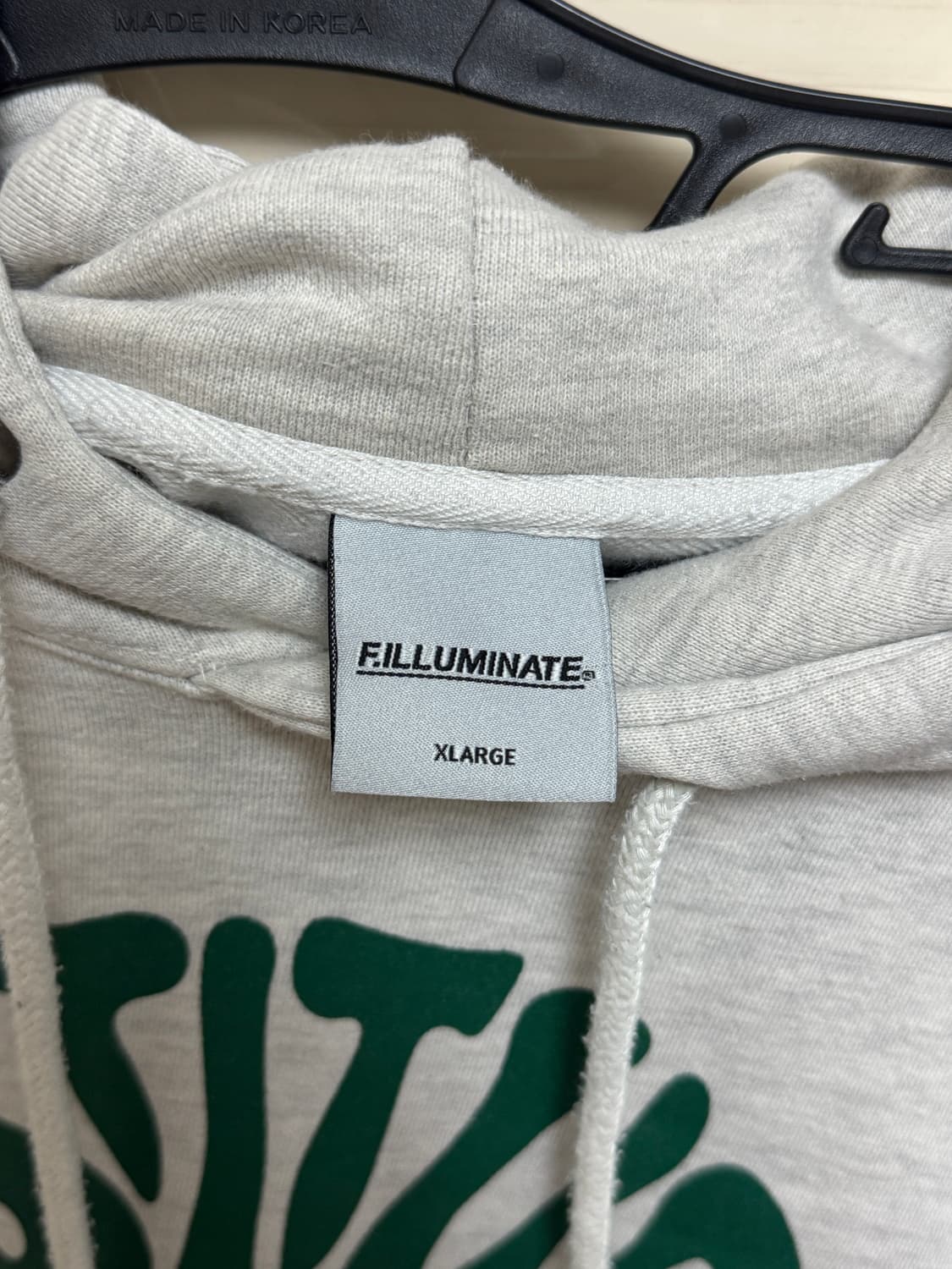 필루미네이트 오버핏 그래피티 로고 후디 오트밀 XL 상품이미지3