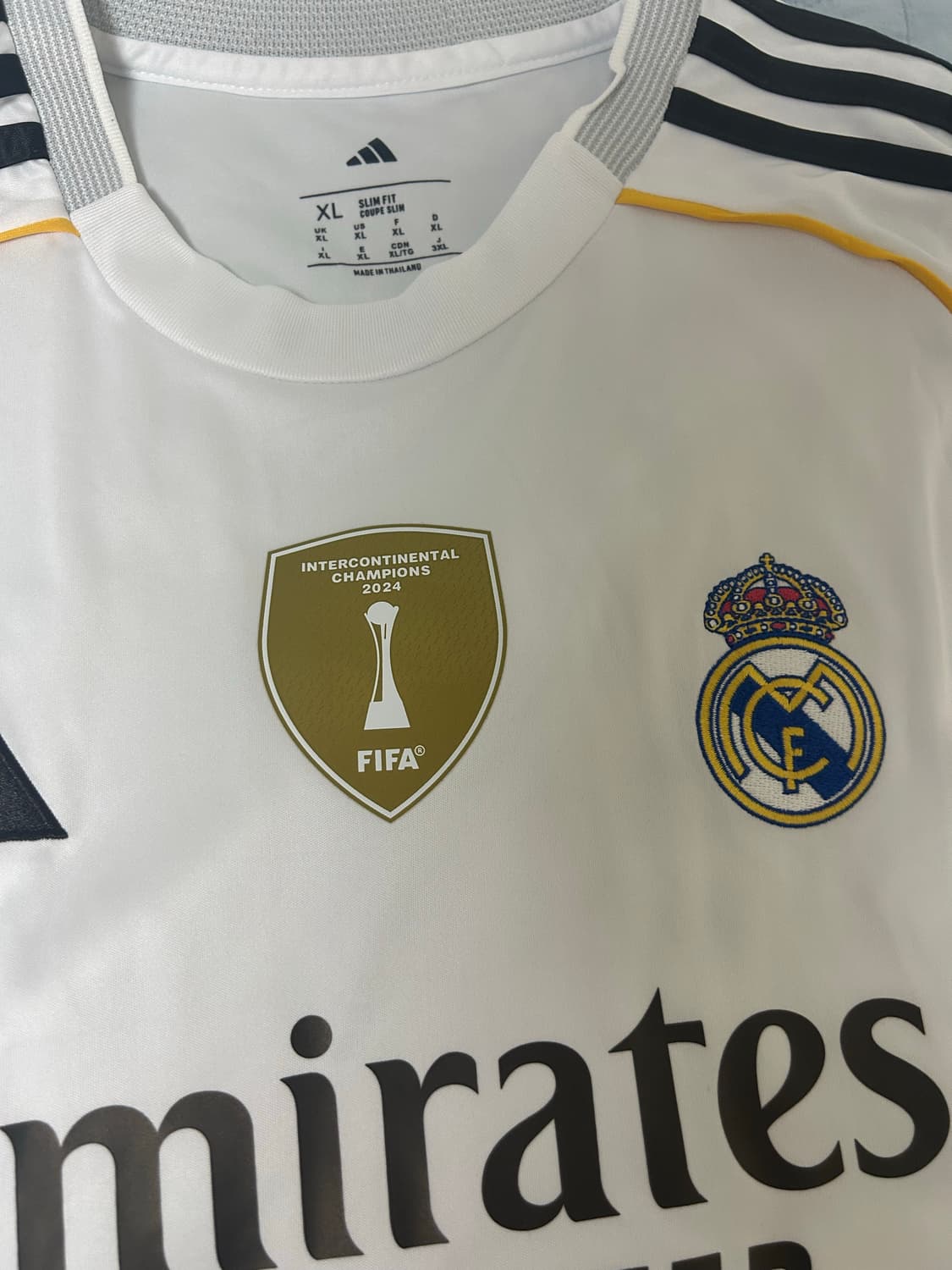 25/26 레알마드리드 홈 유니폼 노마킹 XL 새상품 상품이미지3