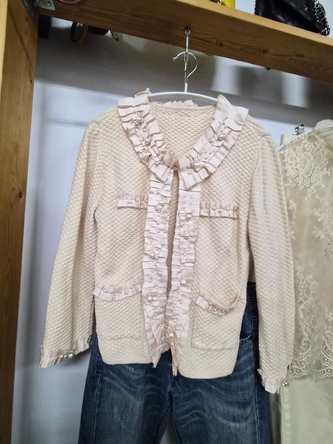 손정완  와플  니팅 자켓 상품이미지3