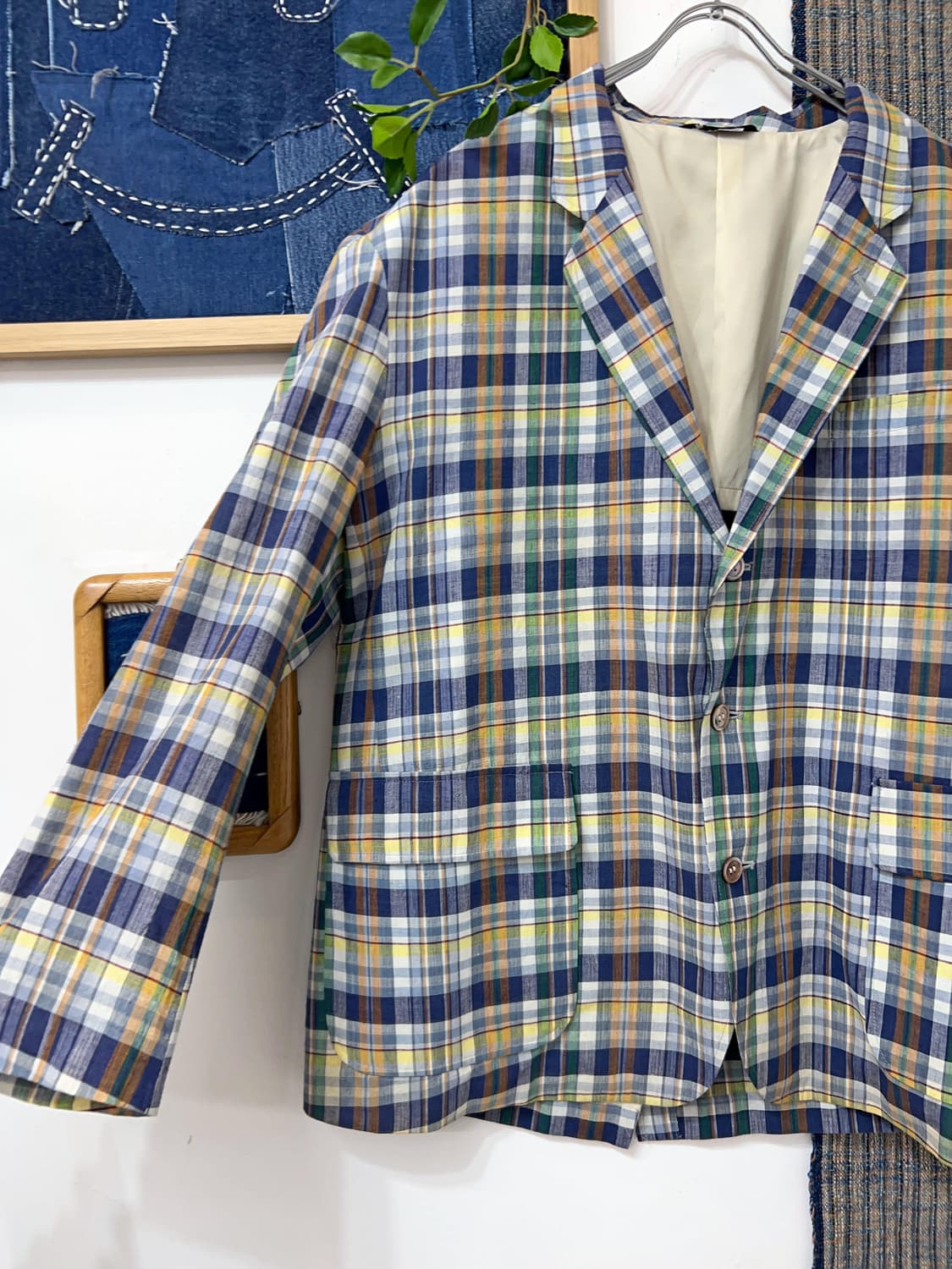 McGREGOR Madras Check 3 Button Blazer 상품이미지5