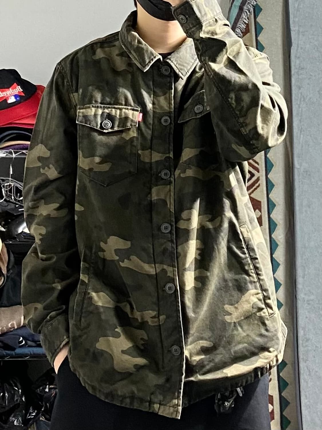 [XL] Levi's 리바이스 카모플라쥬 밀리터리 집업 자켓 상품이미지10