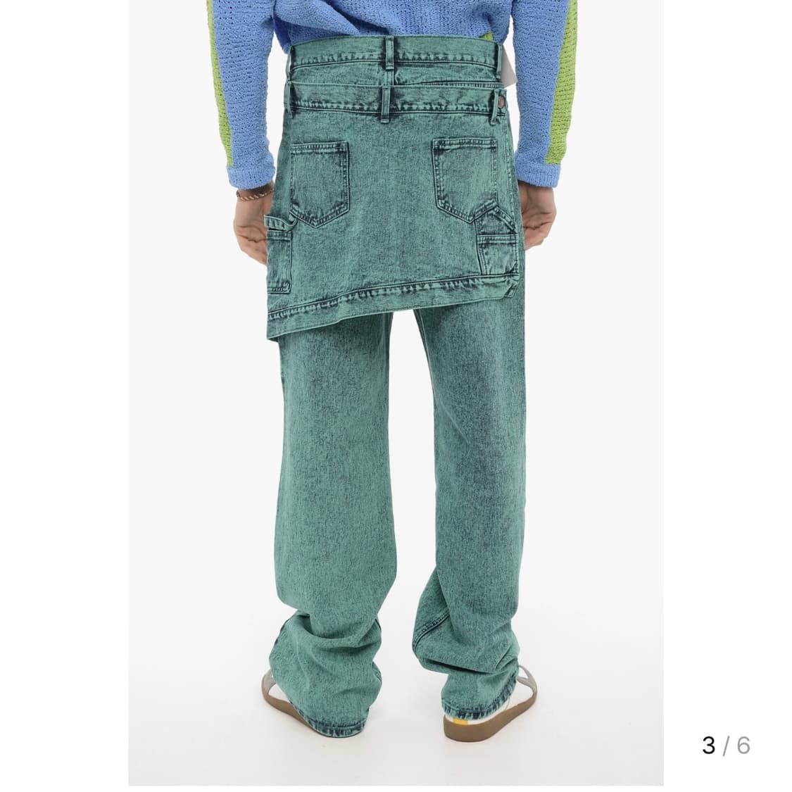 앤더슨벨 글랜오버다이 랩 스트레이트 레그 진 상품이미지3