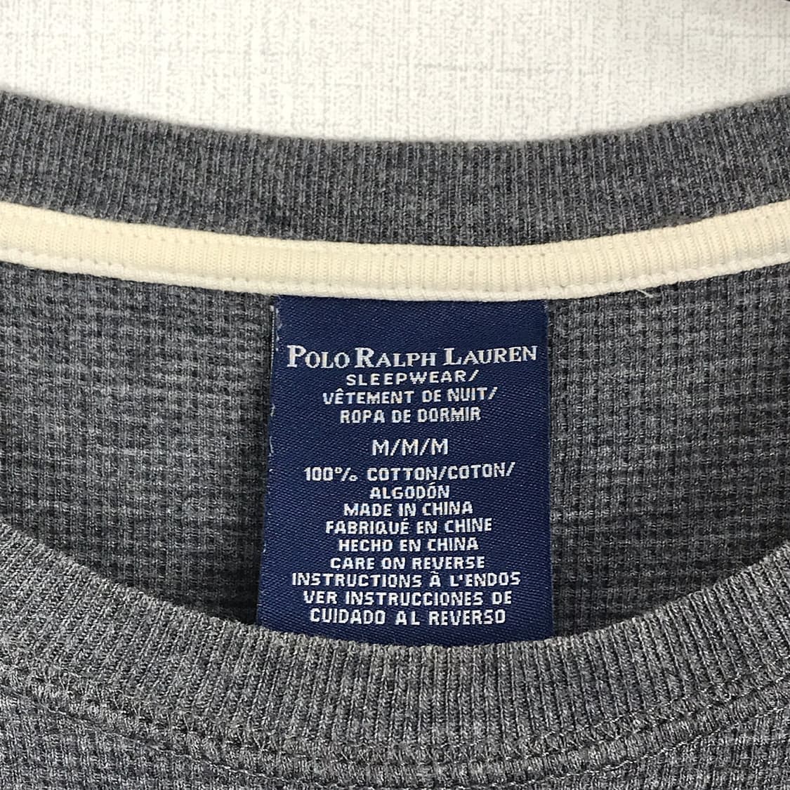 폴로 랄프로렌 슬립웨어 슬리브 긴팔 티셔츠 남성M (100) 상품이미지6