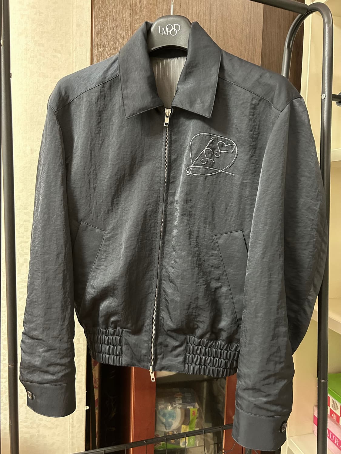 엘무드 윈드 블루종 자켓 네이비 44사이즈 상품이미지3