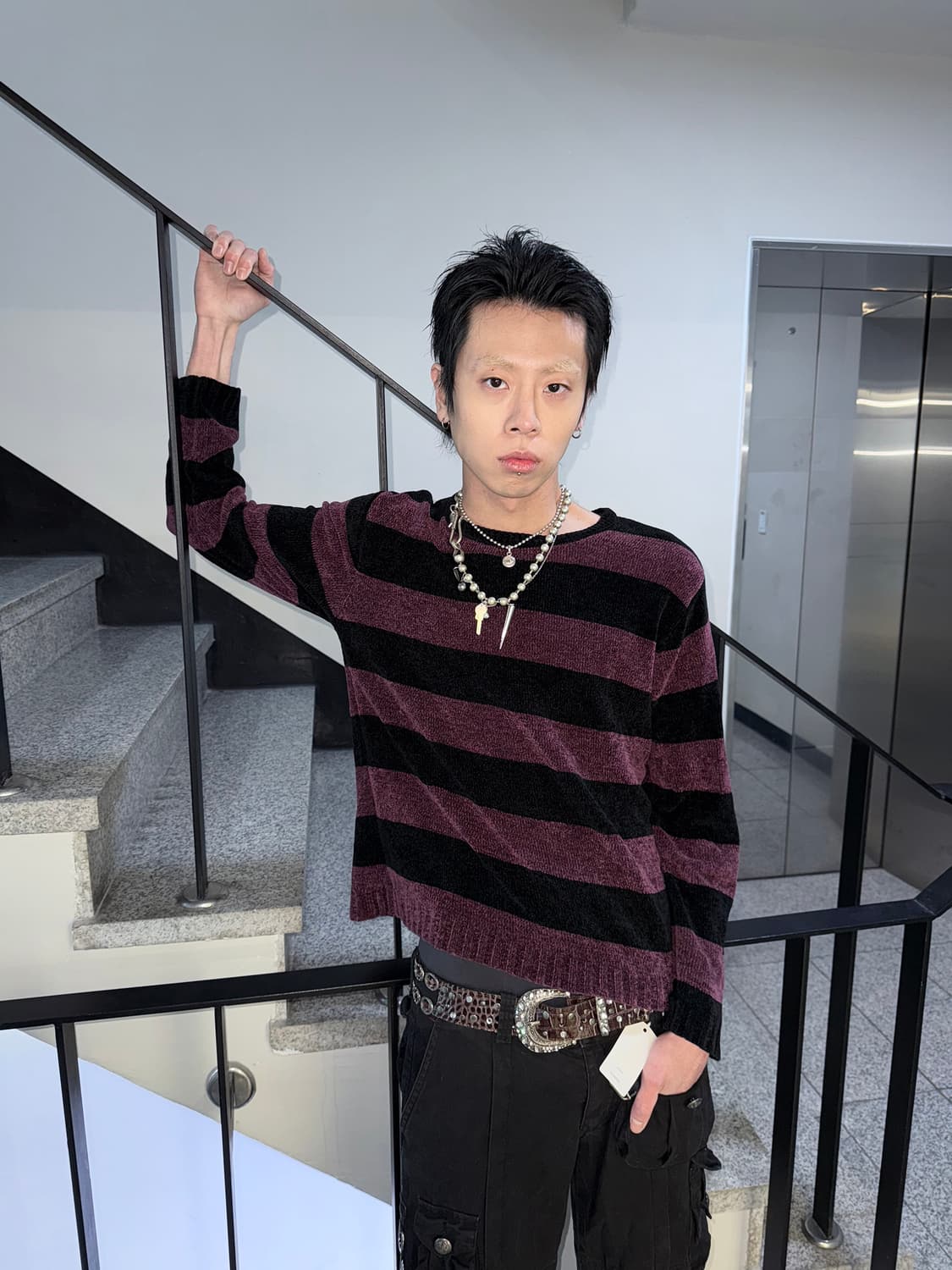 stripe terry knit 상품이미지1