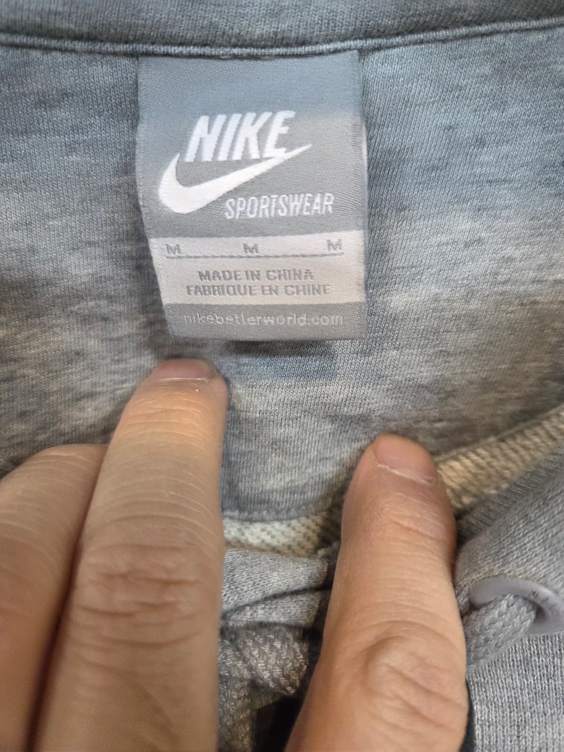 나이키 올드스쿨 빅로고 스웻 후드티 m 상품이미지3