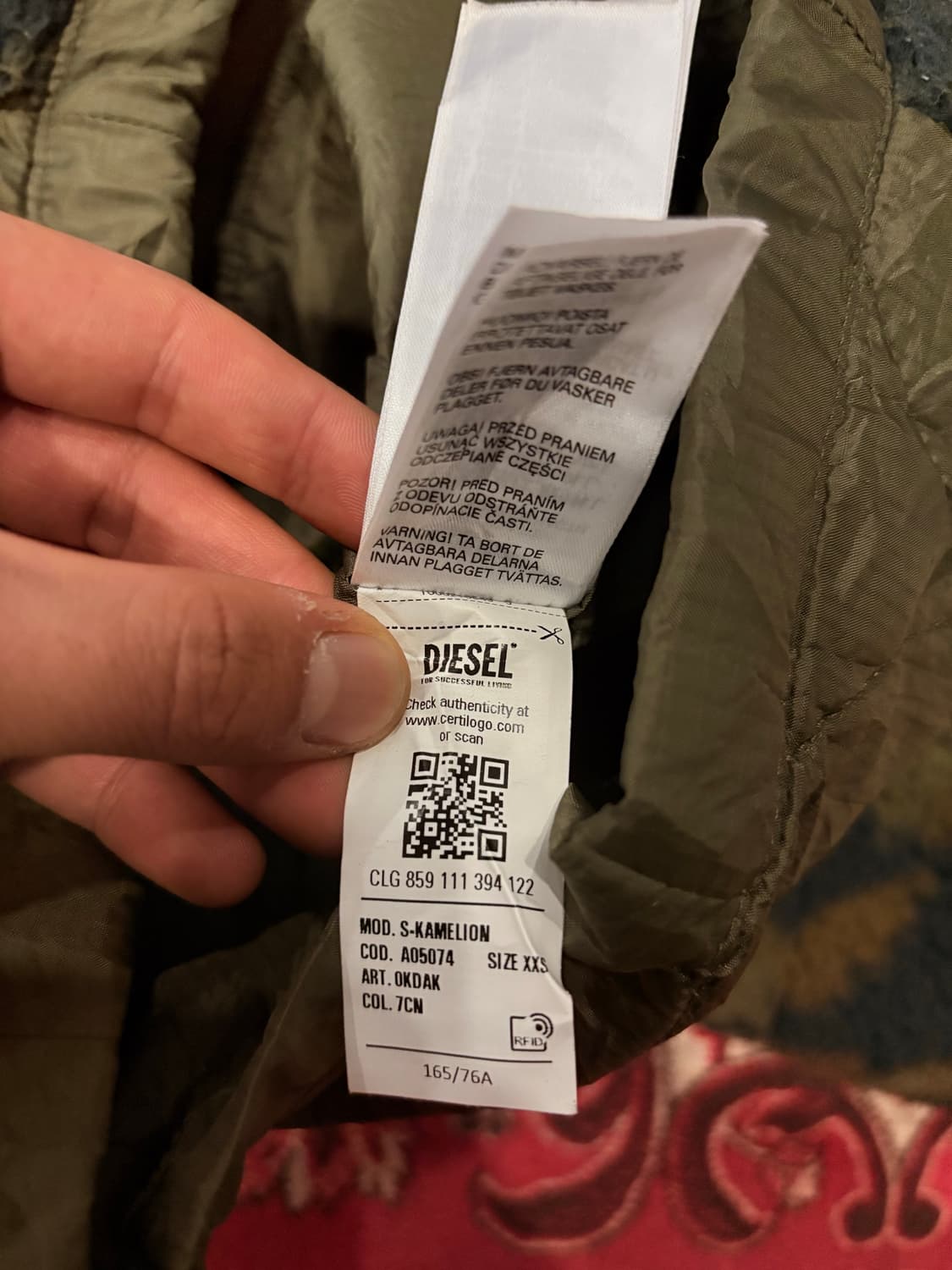 Diesel Camo Fleece Zip-up Hoodie 상품이미지5